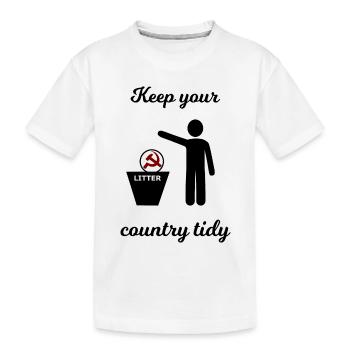Sozialismus und Kapitalismus lustig - Kinder Premium Bio T-Shirt - Weiß - Vorne