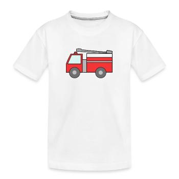 Feuerwehr - Kinder Premium Bio T-Shirt - Weiß - Vorne