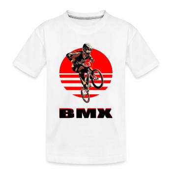 BMX Bike - Kinder Premium Bio T-Shirt - Weiß - Vorne
