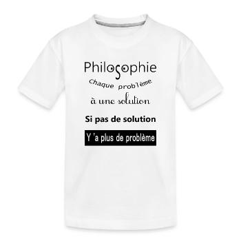 My philosophie - T-shirt bio Premium Enfant - blanc - Devant