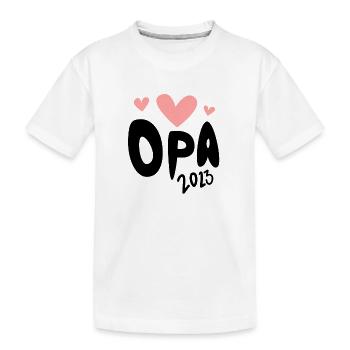 Opa 2023 - Opa werden - Bald Opa - Kinder Premium Bio T-Shirt - Weiß - Vorne