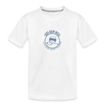 Führerschein bestanden Aus dem Weg - Kinder Premium Bio T-Shirt - Weiß - Vorne