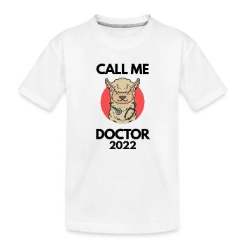 Thèse de doctorat Doctorat Doctorat 2022 Docteur - T-shirt bio Premium Enfant - blanc - Devant