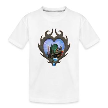 Petite fée sur la plage - T-shirt bio Premium Enfant - blanc - Devant