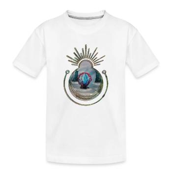 Dans le cocon sur la plage - T-shirt bio Premium Enfant - blanc - Devant