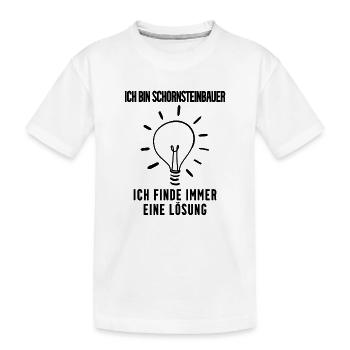 Schornsteinbauer Beruf Ausbildung - Kinder Premium Bio T-Shirt - Weiß - Vorne