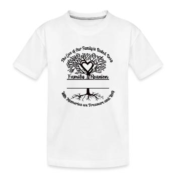 Family Reunion The love of our family - Kids' Premium Organic T-Shirt - white - Front