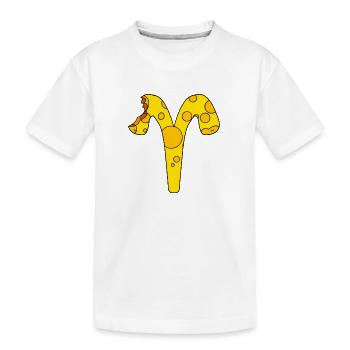 Signe du zodiaque Bélier - T-shirt bio Premium Enfant - blanc - Devant
