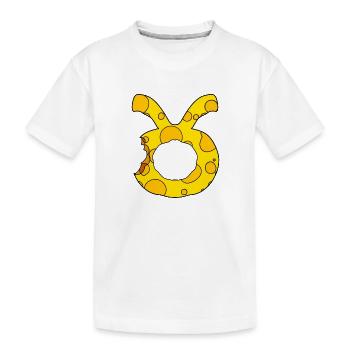 Signe du zodiaque Taureau - T-shirt bio Premium Enfant - blanc - Devant