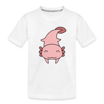 Axolotl doux - T-shirt bio Premium Enfant - blanc - Devant
