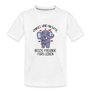 Liebe zwischen Onkel und Nichte - Kinder Premium Bio T-Shirt - Weiß - Vorne