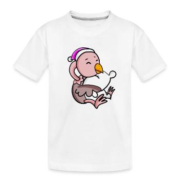 Bouquet with pillow and sleeping cap - Kids' Premium Organic T-Shirt - white - Front