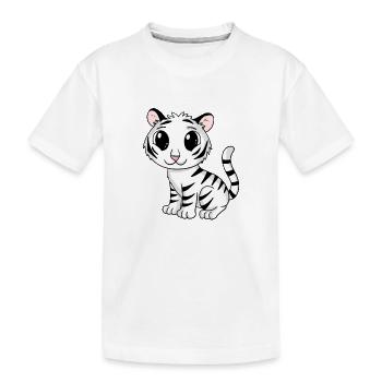 tigre blanc - T-shirt bio Premium Enfant - blanc - Devant