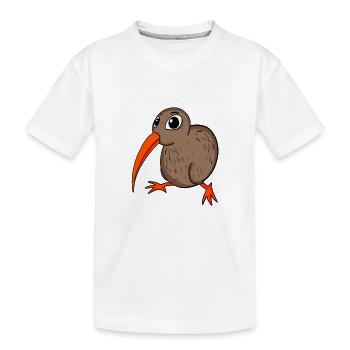 Kiwi Kiwis Oiseau Cadeau - T-shirt bio Premium Enfant - blanc - Devant