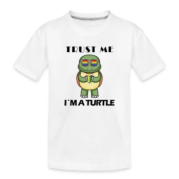 Tortue - T-shirt bio Premium Enfant - blanc - Devant