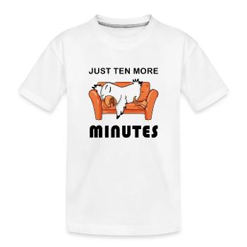 Plus que dix minutes - T-shirt bio Premium Enfant - blanc - Devant