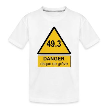 49.3 danger - T-shirt bio Premium Enfant - blanc - Devant