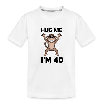 40 ans - 40 ans - câlin - T-shirt bio Premium Enfant - blanc - Devant