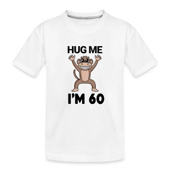 60 ans - 60 ans - câlin - T-shirt bio Premium Enfant - blanc - Devant