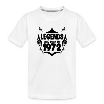 1972 - Jahrgang 1972 - Kinder Premium Bio T-Shirt - Weiß - Vorne