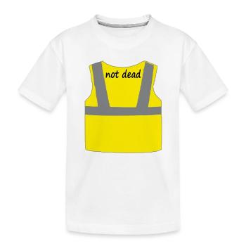 Gelbe Weste - Kinder Premium Bio T-Shirt - Weiß - Vorne