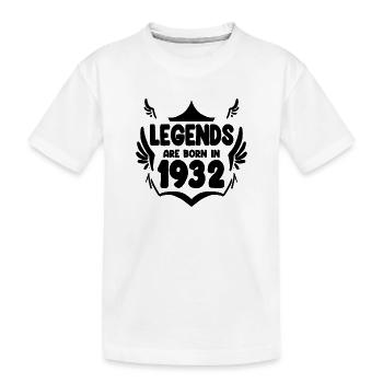 1932 - Jahrgang 1932 - Kinder Premium Bio T-Shirt - Weiß - Vorne