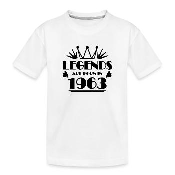 1963 - Born 1963 - Kids' Premium Organic T-Shirt - white - Front