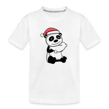 Panda Noël Sommeil Sommeil Sommeil - T-shirt bio Premium Enfant - blanc - Devant