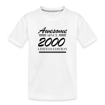 2000 - Vintage 2000 - Fantastic since 2000 - Kids' Premium Organic T-Shirt - white - Front