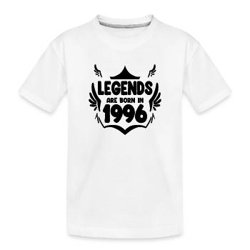 1996 - Jahrgang 1996 - Kinder Premium Bio T-Shirt - Weiß - Vorne