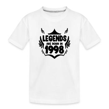 1998 - Kinder Premium Bio T-Shirt - Weiß - Vorne
