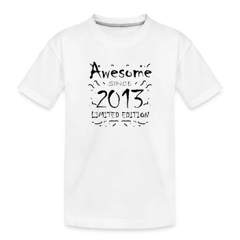 2013 - Kinder Premium Bio T-Shirt - Weiß - Vorne
