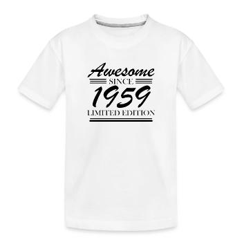 1959 - né en 1959 - année de naissance 1959 - T-shirt bio Premium Enfant - blanc - Devant