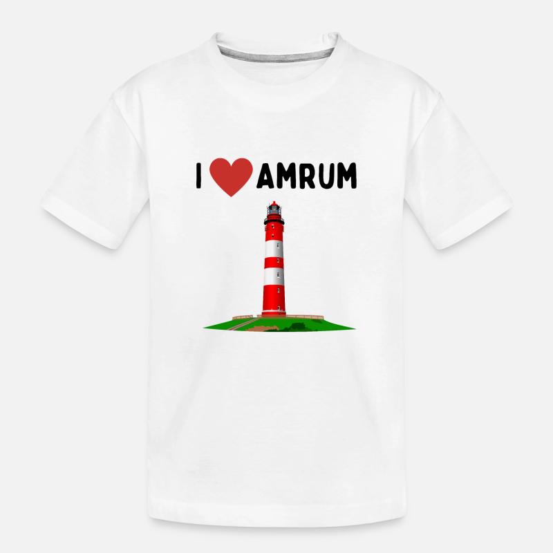 J’aime Amrum - T-shirt bio Premium Enfant - blanc