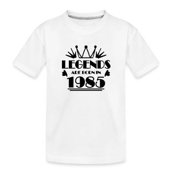 1985 - Jahrgang 1985 - Kinder Premium Bio T-Shirt - Weiß - Vorne