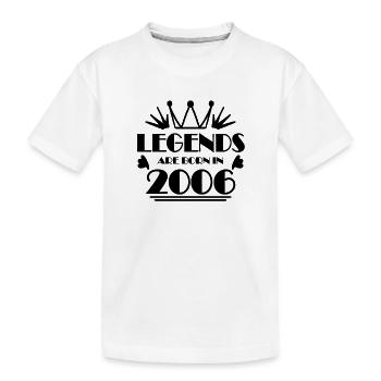 2006 - Jahrgang 2006 - Kinder Premium Bio T-Shirt - Weiß - Vorne