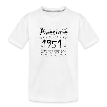 1951 - Jahrgang 1951 - Fantastisch seit 1951 - Kinder Premium Bio T-Shirt - Weiß - Vorne