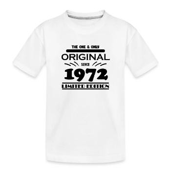 1972 - Baujahr 1972 - Jahrgang 1972 - Kinder Premium Bio T-Shirt - Weiß - Vorne