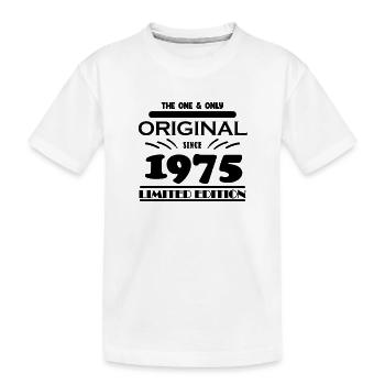 1975 - Baujahr 1975 - Jahrgang 1975 - Kinder Premium Bio T-Shirt - Weiß - Vorne