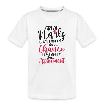 Les grands ongles ne viennent pas par hasard - T-shirt bio Premium Enfant - blanc - Devant
