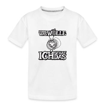 Komme was Wolle ich Schaf das - Kinder Premium Bio T-Shirt - Weiß - Vorne