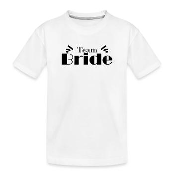 Team Braut Hochzeitsfeier - Kinder Premium Bio T-Shirt - Weiß - Vorne