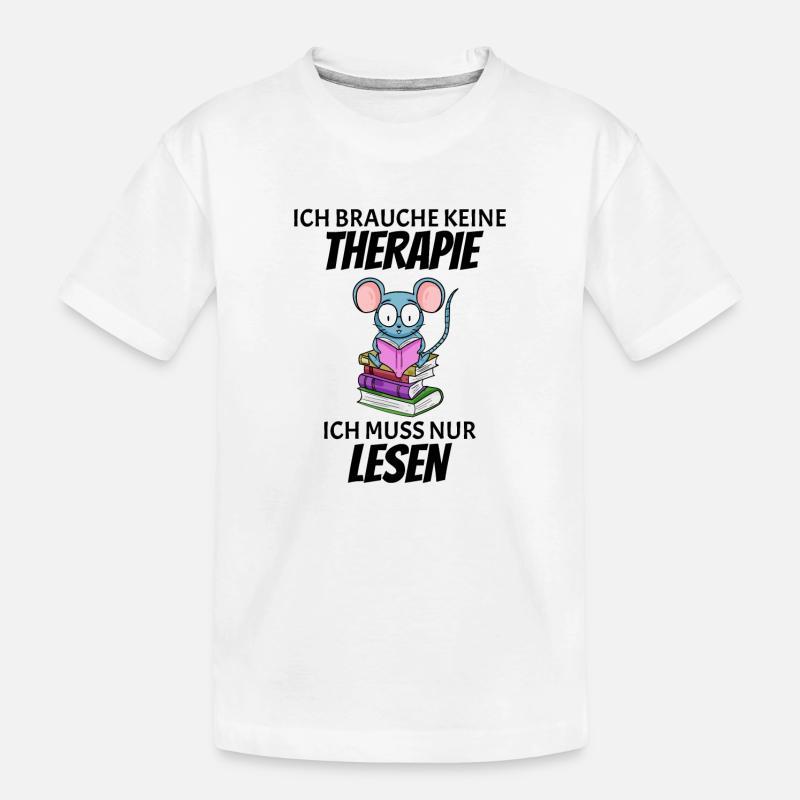 Lesen Buch Bücher Leser Geschenk - Kinder Premium Bio T-Shirt - Weiß