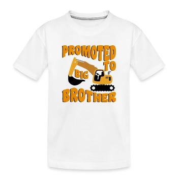 Promu grand frère Va être un grand frère - T-shirt bio Premium Enfant - blanc - Devant