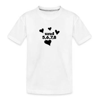 Tanzen Tanz Tanzkurs Rhythmus - Kinder Premium Bio T-Shirt - Weiß - Vorne