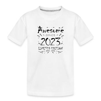 2023 - Vintage 2023 - Fantastic since 2023 - Kids' Premium Organic T-Shirt - white - Front