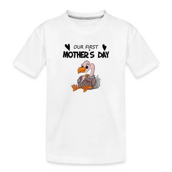 Muttertag - erster Muttertag Geschenk - Kinder Premium Bio T-Shirt - Weiß - Vorne