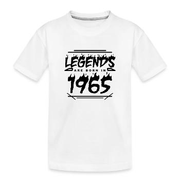 1965 - Jahrgang 1965 - Baujahr 1965 - Kinder Premium Bio T-Shirt - Weiß - Vorne