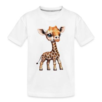 Girafe - Bébé girafe - Cool Kids Girafe - T-shirt bio Premium Enfant - blanc - Devant