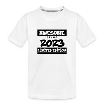 2023 - Vintage 2023 - Fantastic since 2023 - Kids' Premium Organic T-Shirt - white - Front